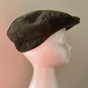 Hanna Hats Green Corduroy Fedora Cotton Size Medium Made In Ireland